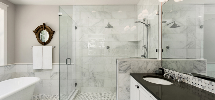 bathroom shower door installation in Oxnard